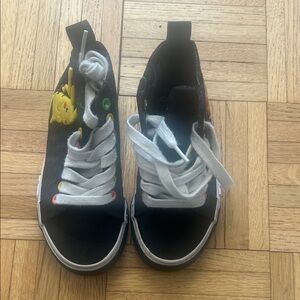 Kids Black High-Top Sneakers
